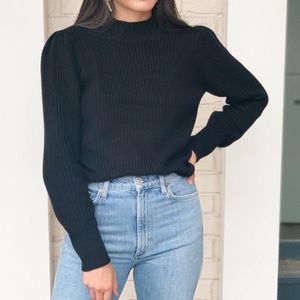 525 America Emma Puff Shoulder Sweater